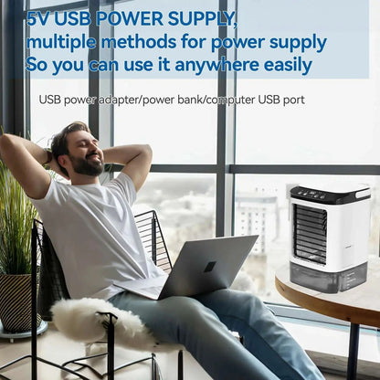 Portable Mini Air Conditioner – 3-Speed Small AC Unit
