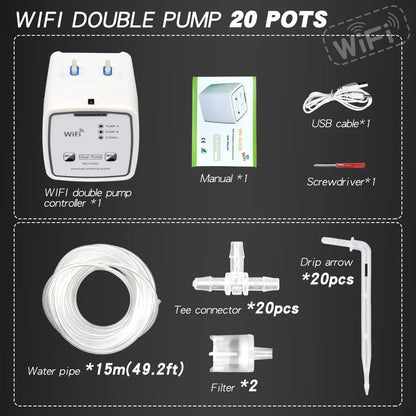 WiFi Smart Drip Automatic Irrigation System Dual Pump
