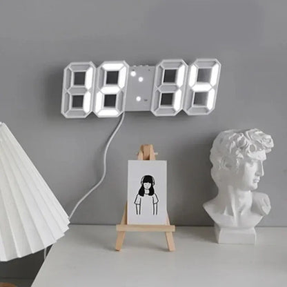 3D LED Alarm Clock with Date & Temperature Display