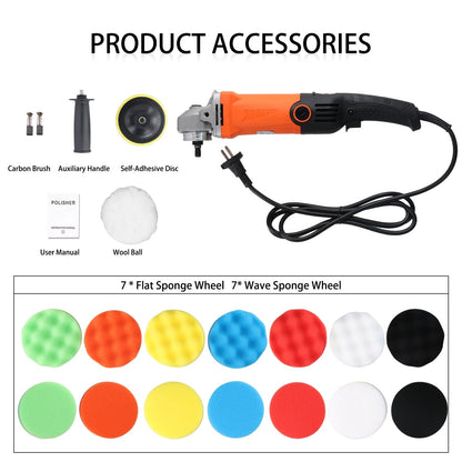 Rotary Car Buffer Polisher – 8800RPM Waxer