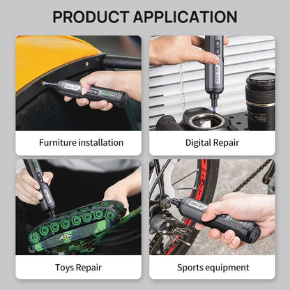 Cordless Electric Screwdriver Rechargeable 4V Mini Drill Lithium Battery