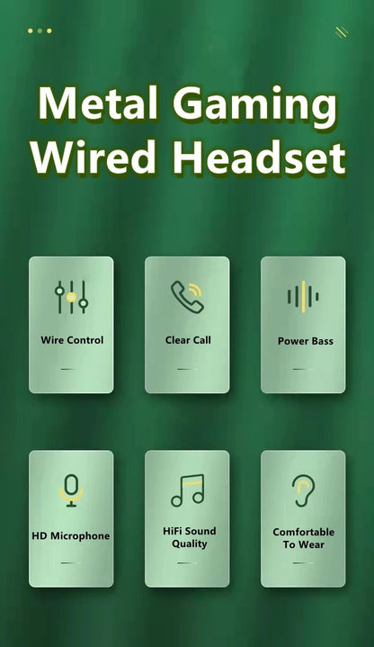 Pro Wired Gaming Earphones with Dual Microphones