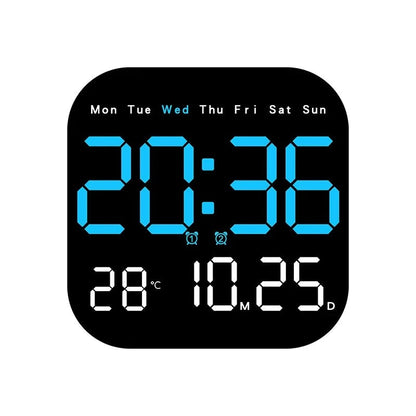 Digital Wall Clock with LED Alarm Clock