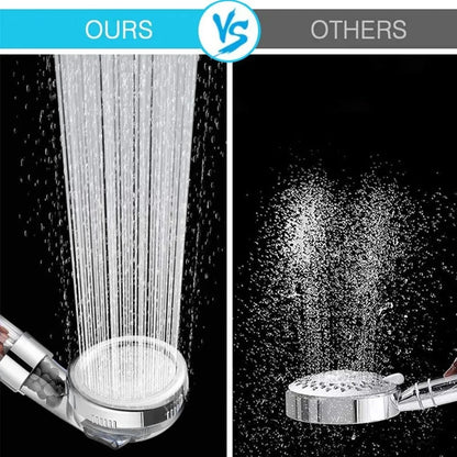 3-Function High Pressure SPA Shower Head – Water-Saving with Filter