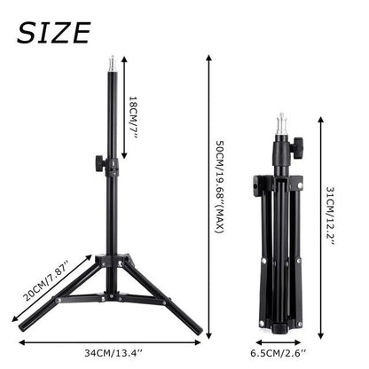 LED Selfie Ring Light with USB Remote – Tripod & Phone Holder