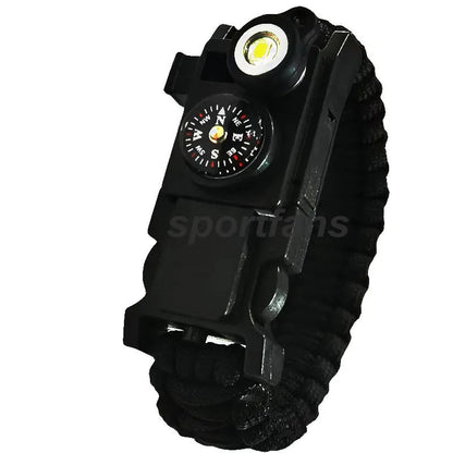 Waterproof Survival Paracord Bracelet with LED Light