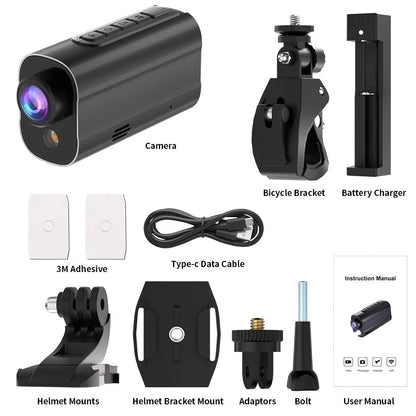 5K Helmet Action Camera – WiFi Sport DV with LED & Anti-Shake for Bike & Motorcycle