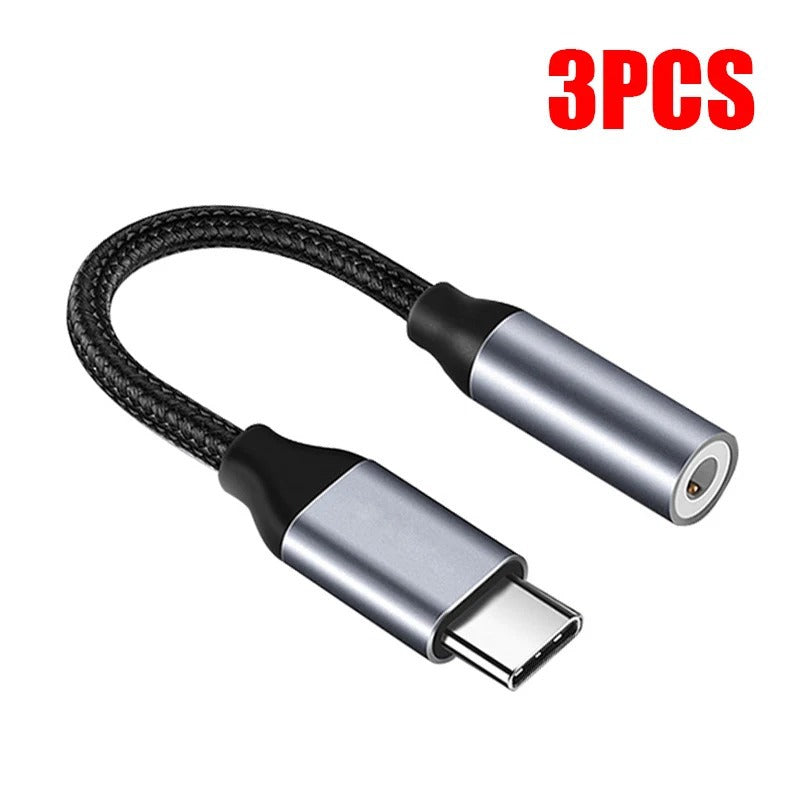 USB Type-C to 3.5mm Aux Adapter - Type-C to 3.5mm Audio Cable Converter