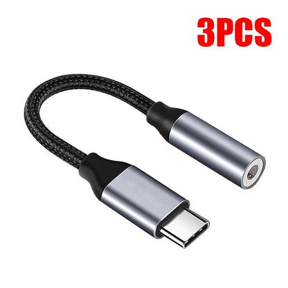 USB Type-C to 3.5mm Aux Adapter - Type-C to 3.5mm Audio Cable Converter