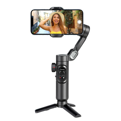 3-Axis Handheld Gimbal Stabilizer with Fill Light - Smartphone Gimbal for iPhone & Android with Face Tracking for TikTok and Vlogs