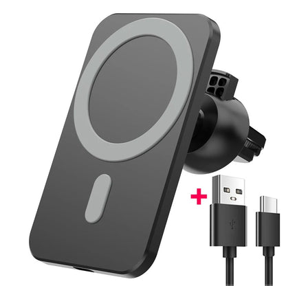 Wireless Magnetic Car Charger – 30W Fast Charging Phone Holder for