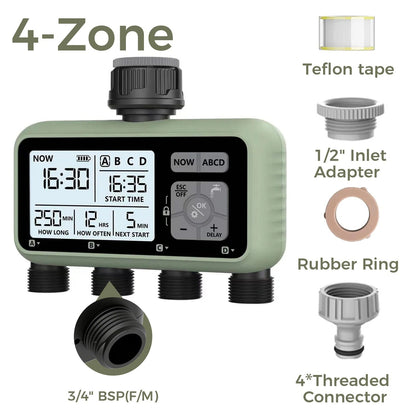3-Zone Garden Irrigator Water Timer