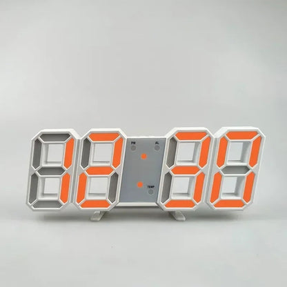 3D LED Alarm Clock with Date & Temperature Display