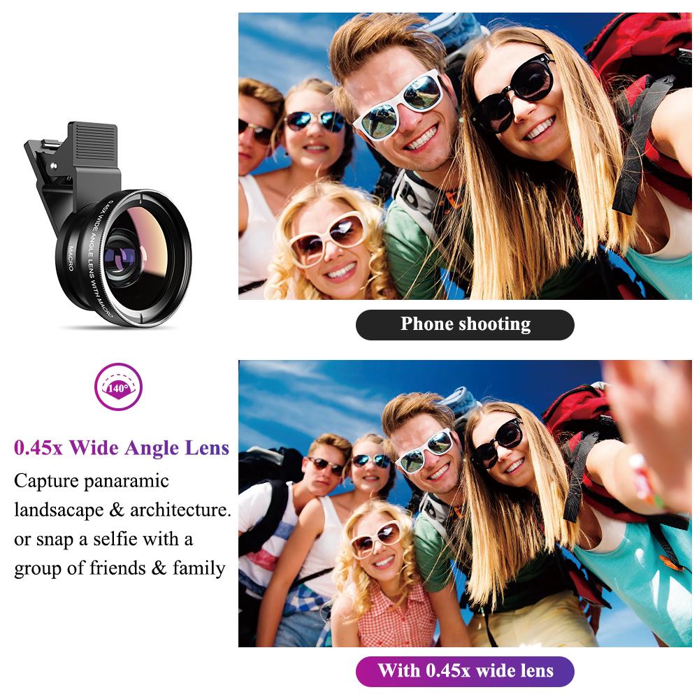WideMax Super Wide Angle & 12.5x Macro Lens Kit for Smartphones