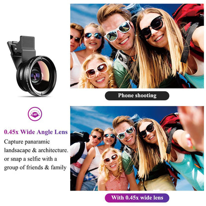 WideMax Super Wide Angle & 12.5x Macro Lens Kit for Smartphones